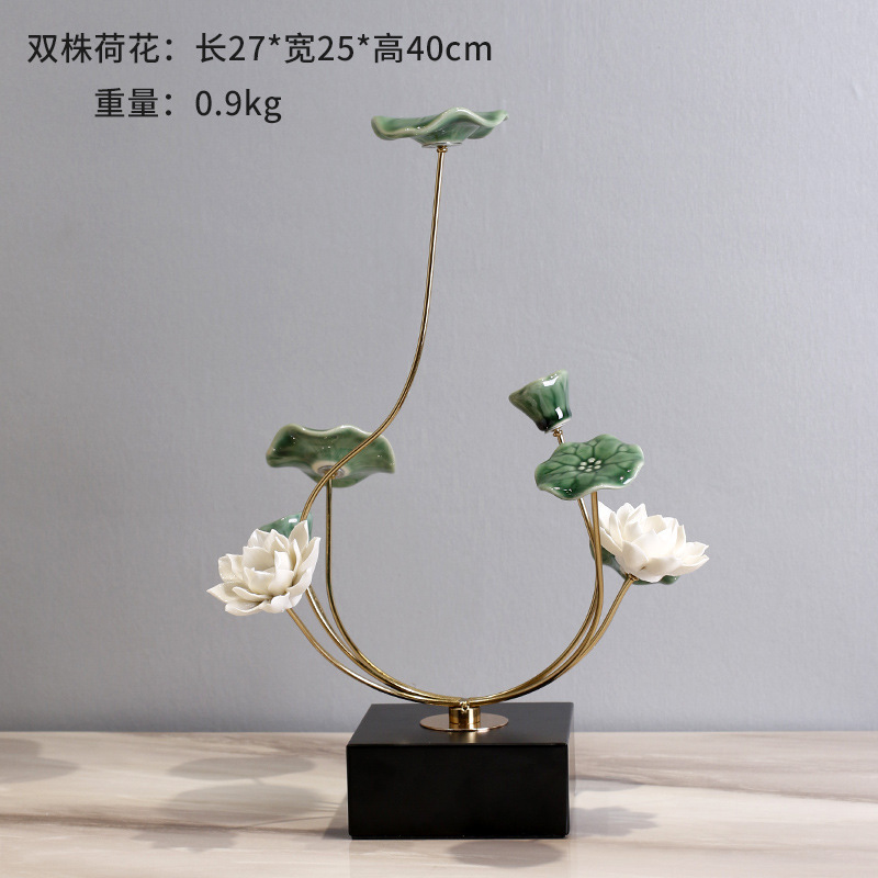 柿柿如意客厅摆件电视柜家居装饰品高玄关新中式酒柜乔迁之喜礼物|undefined