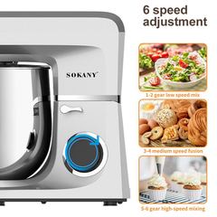 Cross-border foreign trade SOKANY269 dough kneading machine household 11L chef machine fully automatic egg beater Stand Mixer