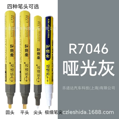 High Coverage Car Paint, Avtomobil boya qələmləri - round-tip-r7046-matte-gray