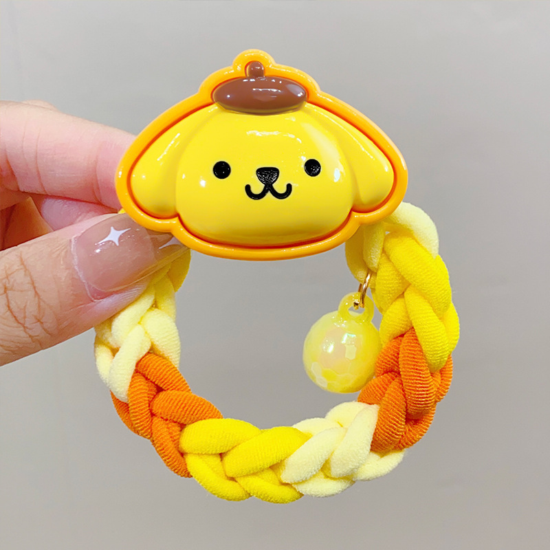 Linda de dibujos animados de Sanrio cuerda de pelo de las mujeres de alta elástico durable banda de goma corbata cabeza de bola de pelo Cola de Caballo banda de pelo cuerda de pelo