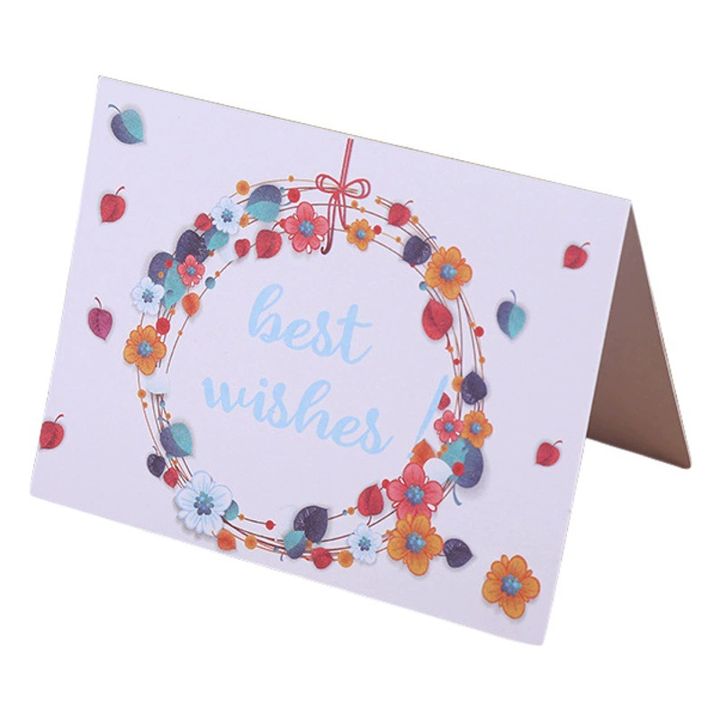 В наличии Благодарения поздравительная открытка маленький свежий спасибо Карта Творческий благословение рука подарочная карта цветы благословение открытка