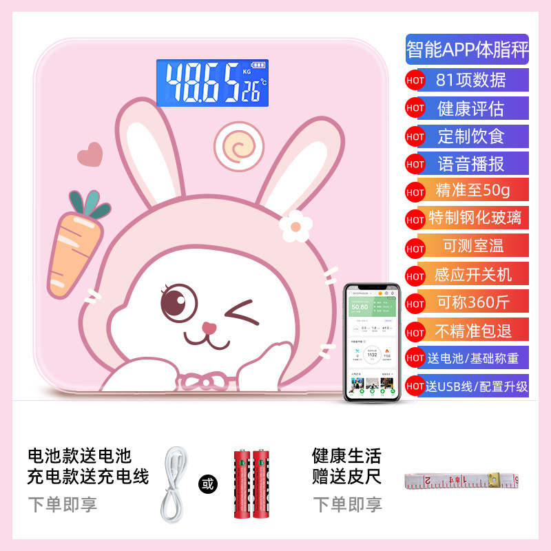 Mai Meng Rabbit [Intelligent Body Fat Scale] Charging
