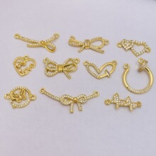 18K��ʯ�~����ɫdiy�Ʒ������ͺ����Y�p���۾��K�������