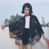 16 Fox Dao Robe#Black