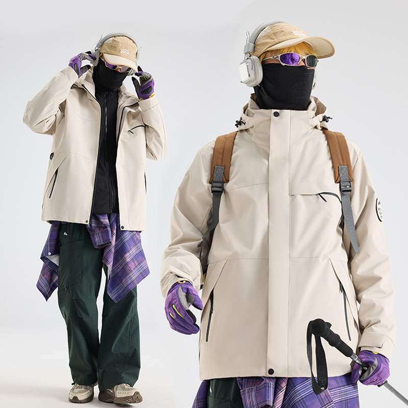メンズジャケット スリーインワン レディース フリース 2点セット アウトドア トラベルジャケット 登山ジャケット 冬 2025 新作ホットスタイル|undefined