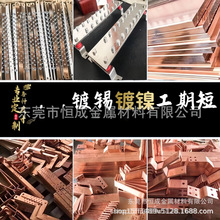 T2紫铜排铜片铜块加工导电镀锡接地铜带打孔CNC铣焊接激光切割加