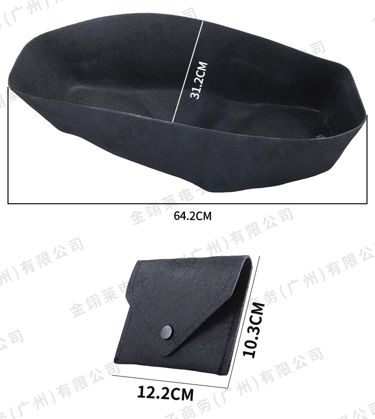 Suitable for Honda Pcx160 Motorcycle Seat Cushion Integrated 3D Ultra-Thin Felt Seat Cushion Modification Accessories Wholesale