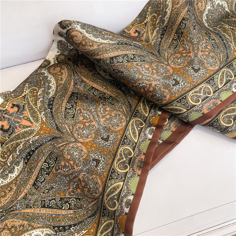 Sciarpa sottile di anacardi Sciarpa Fashi Decorati Stile pendolarismo Sciarpa diagonale primavera/estate Sciarpa versatile sottile stretta_voghion.com