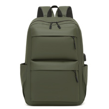 皮包皮革防水柔软新款商务大容量出差旅行多功能休闲电脑书包