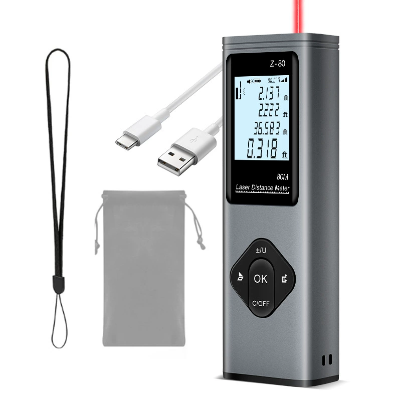 Индивидуальный лазерный дальномер, инфракрасная высокоточная цифровая линейка, крестовая отметка, Bluetooth, измерительный прибор для гостиной, измерительный прибор