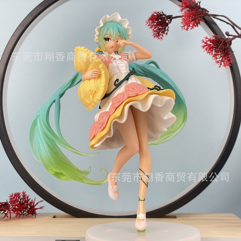 包邮灰姑娘初音手办睡美人长发洛天依公主水手服摆件批发代发|undefined