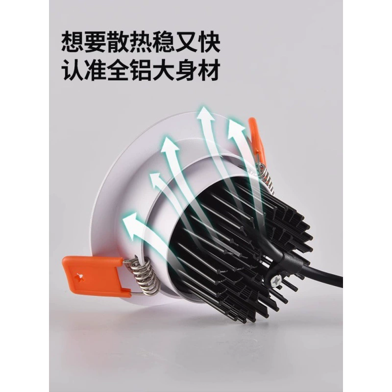Rainbow lights, spot lighting, LED ceiling light, lamp to create double eyelids for living room, comfortable light spectrum