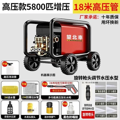 Portable car washer Household Car Washing Ultra-High Pressure - 9800w-ten-year-warranty-for-replacement-strong-high-pressure-upgraded-model-800-times-supercharged-18m-tubes-long-gun
