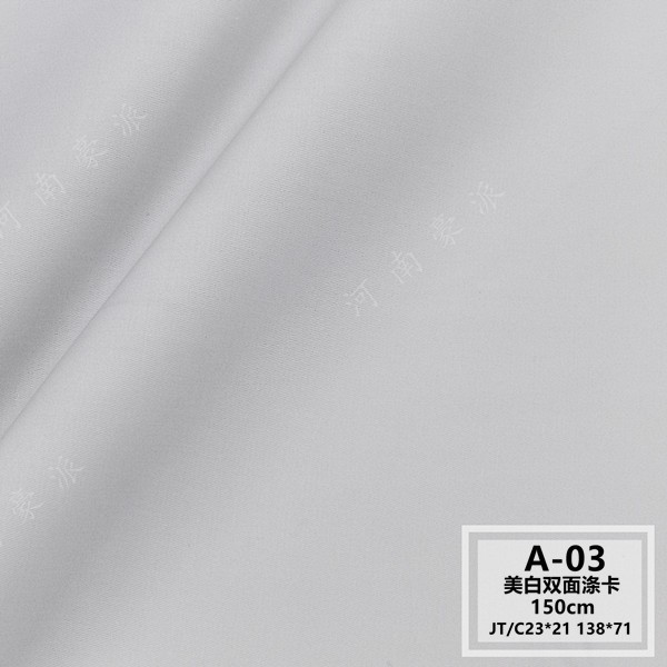 Ventas directas de la fábrica/venta al por mayor/tarjeta blanca americana del poliéster/tarjeta blanca elegante del poliéster/vestido blanco/ropa de la enfermera/blanqueo cloro-resistente/estamparon