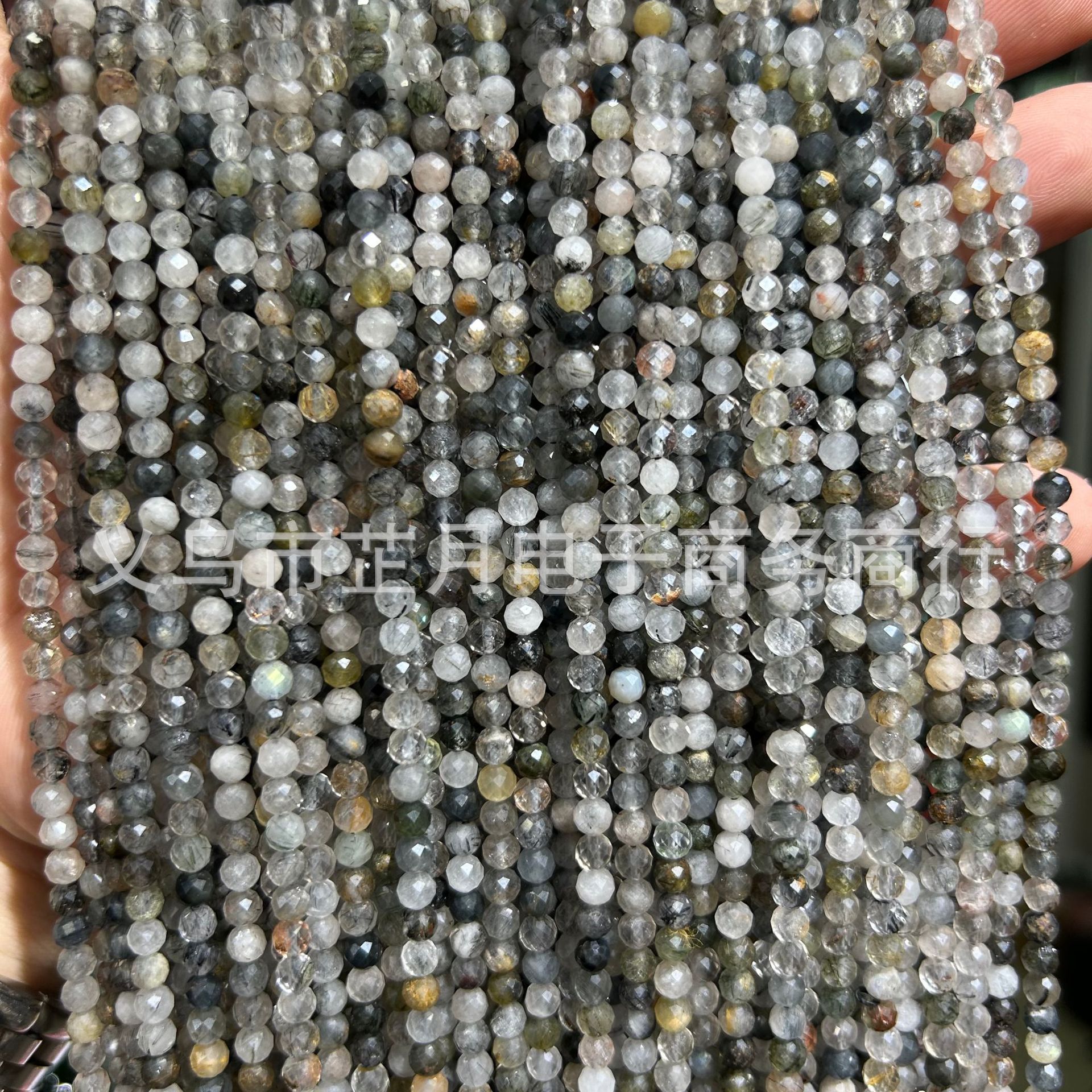 Pequeñas cuentas 2mm3mm4mm facetas todo tipo de ágata Cristal de piedra natural granos sueltos DIY joyería pulsera collar