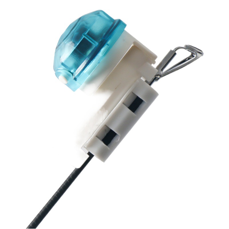 Varilla ligeramente luz de inducción caña de pescar de largo alcance caña de pescar gancho de mordedura color cambiante zumbador alarma inteligente noche pesca varilla electrónica ligeramente ligera