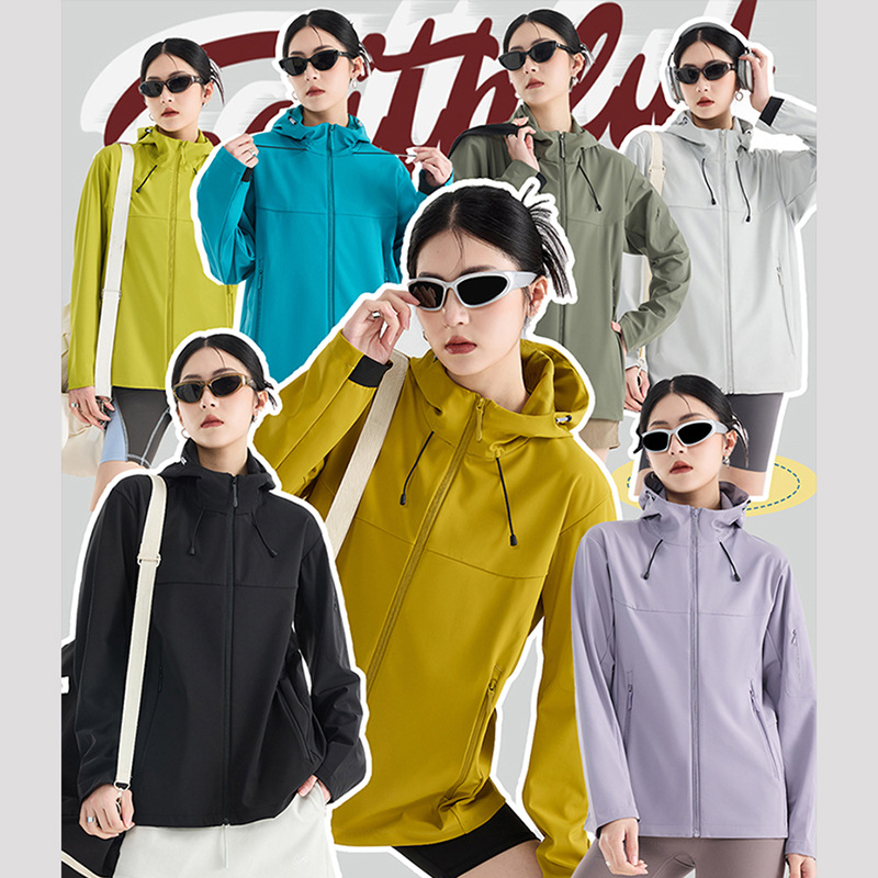 Men's and women's lightweight spring and autumn windproof and waterproof jackets, suitable for outdoor activities, hiking, and mountaineering; also available as a couple's set