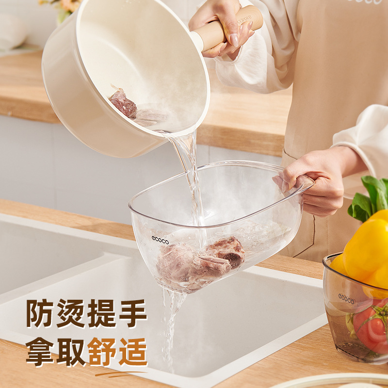 Cesta de drenaje multifuncional 2024 cocina lava frutas y verduras lava lavabo separación seca y húmeda de frutas y verduras agua de lavado resistente a altas temperaturas y alto valor facial