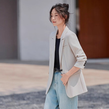 休闲西装外套女春秋2025新款小个子高级感气质女士小西服上衣秋季