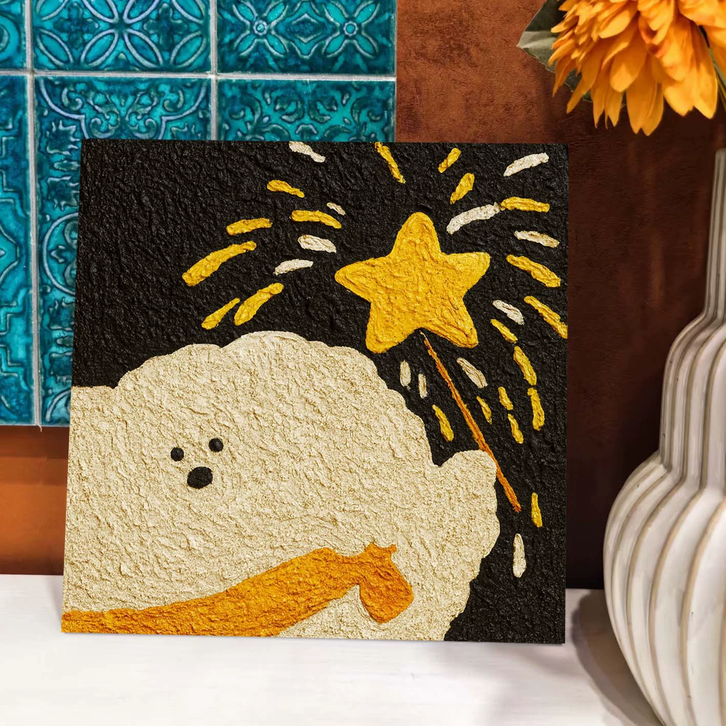 Регулируемая кварцевая песчаная-free DIY цифровая текстура painting с полным набором инструментов на кончиках пальцев, готовая к рисованию, кросс-граничная дропшиппинг для декора прилавка