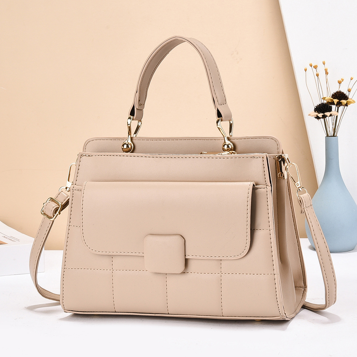 Bolso de mano coreano para mujer todo fósforo exquisito bolso de hombro temperamento nuevo bolso de mensajero 2025 bolso de mujer bolso grande para mujer