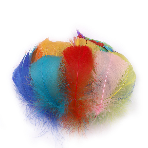 Handmade DIY colorful goose feathers small floating feathers…