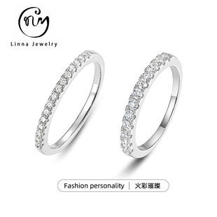 S925�yĪɣʯ��Ȧ�ʯ��ָ1.3mm2.0mm���Sֱ���p�����