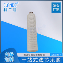 工业水处理水滤芯  大流量滤芯厂家 PP微孔折叠式滤芯