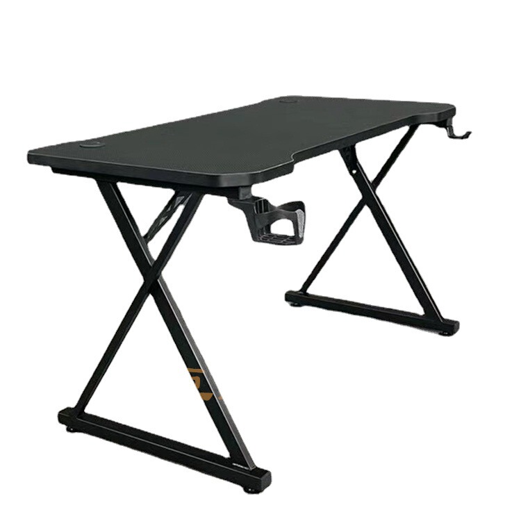 Manufacturers Straight Hair New Fork Legs LED Lights E-sports Table Luminous Game Table gaming desk