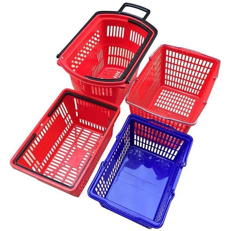 Cesta de compras de supermercado gruesa cesta de verduras cesta de bocadillos portátil helado para llevar KTV cesta de cerveza cesta de rotación image 3