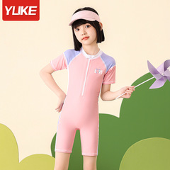 Children's swimsuit 2023 new girl child middle child one-piece cartoon swimming suit for girls quick-dry sun protection swimsuit wholesale