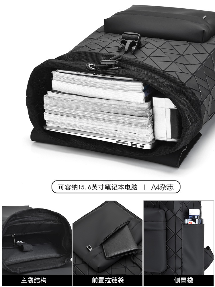 Mochila informal para hombre, para ir al trabajo, mochila para ordenador de oficina, mochila de viaje informal multifuncional de gran capacidad para hombre