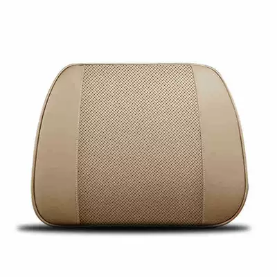 Headrest | Car Pillow, Neck Pillow - beige-memory-foam-lumbar-support-single-pack-2751559