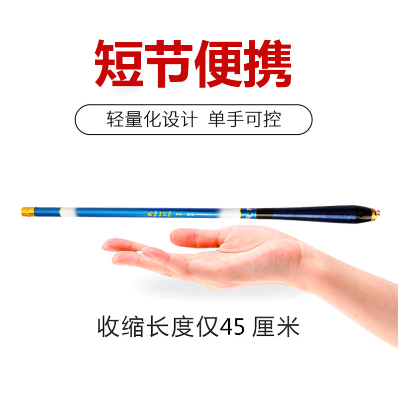 碳素28調超短魚竿手竿溪流竿迷妳魚竿口袋杆釣魚竿便攜壹件代發