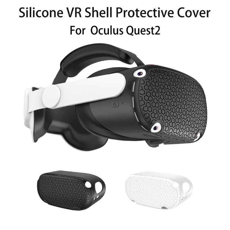 Applicable to Oculus Quest2 silicone host protective cover VR glasses head cover OQ2 non-slip silicone host