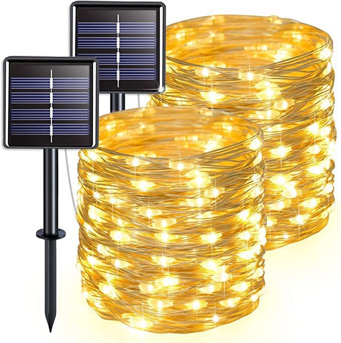 In-Stock Solar Copper Wire Lights Outdoor Waterproof Garden Courtyard Christmas Holiday Atmosphere Decoration Fairy Light String In-Stock Solar Copper Wire Lights Outdoor Waterproof Garden Courtyard Christmas Holiday Atmosphere Decoration Fairy Light String