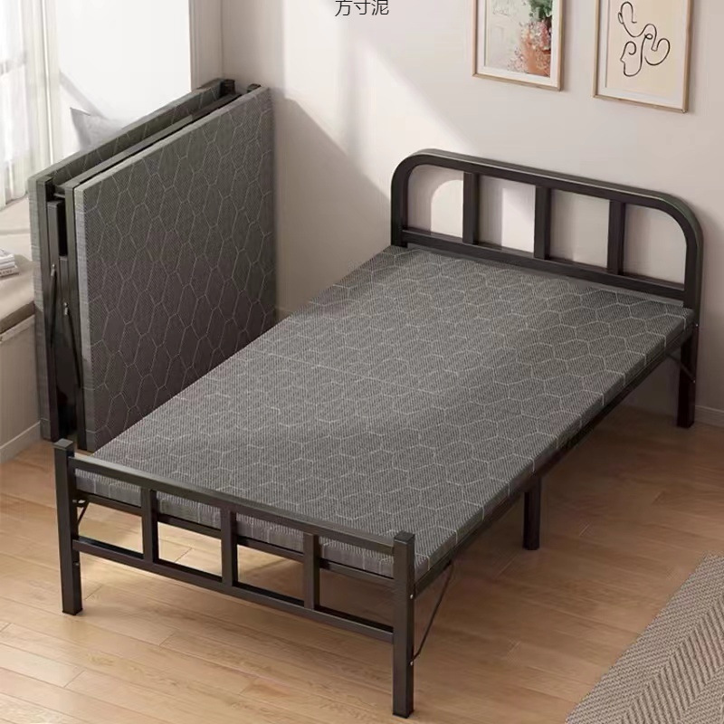 Folding Single Bed Office Rental House Portable Nap Installation-Free Non-Occupying Adult Factory Supply Chain Wholesale