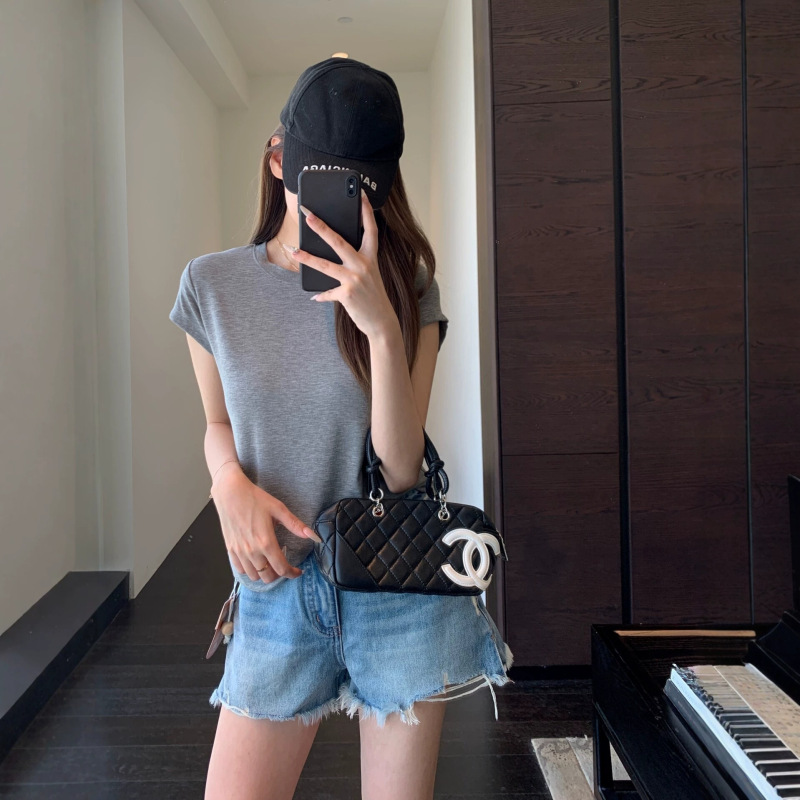 Quality Recommendation: Tencel Wool with Acetate, Soft and Comfortable Solid Color Short-Sleeve T-Shirt for Women, New Spring/Summer Style 26
