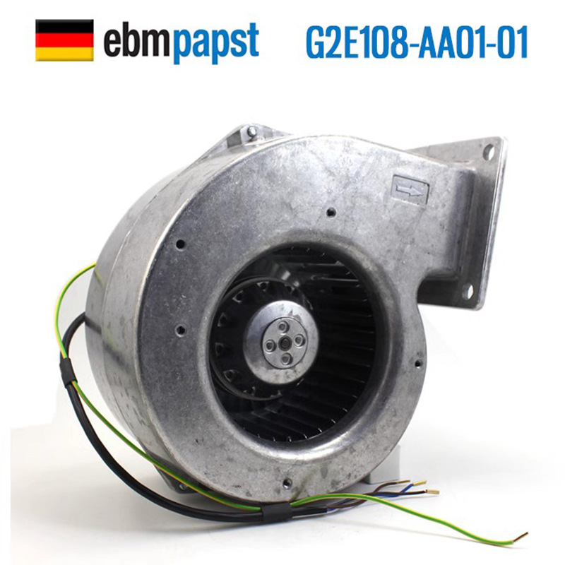 德国ebmpapst风机G2E108-AA01-01 230V 0.19A/0.20A 涡轮鼓风机