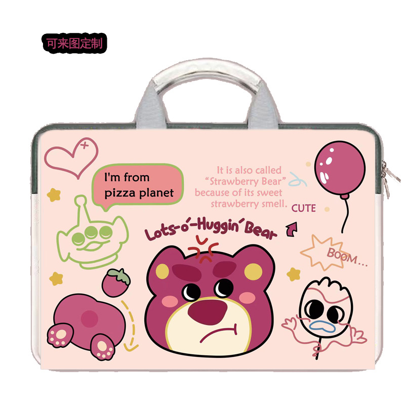 만화 인쇄 노트북 가방 13 인치 노트북 라이너 가방 태블릿 학습 기계 회사 선물 머리카락 세대