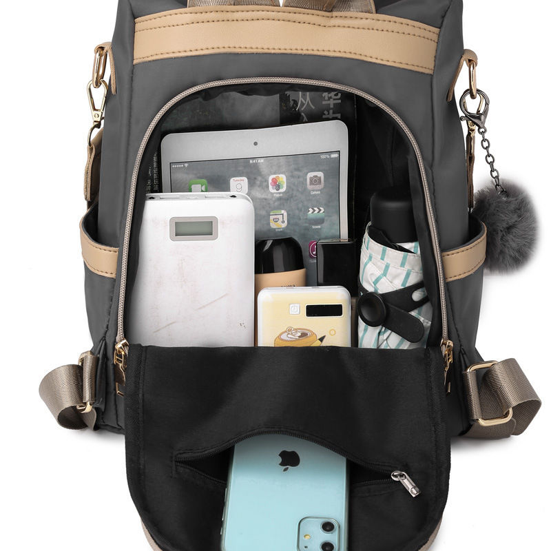 Comercio exterior al por mayor 2025 nueva mochila antirrobo para mujer de alto valor moda simple viaje multifunción marea