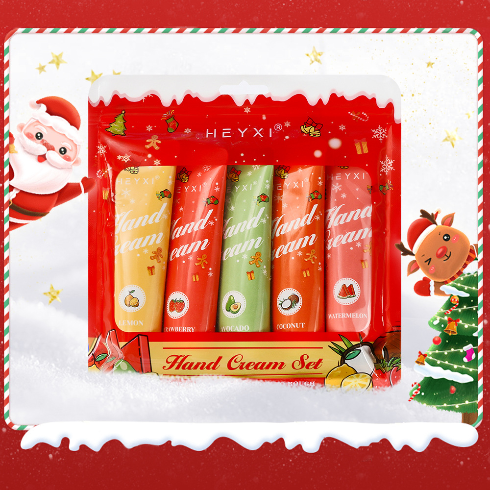 Expansión transfronteriza HEYXI Han-Chao set de crema de manos hidratante de Navidad, crema de manos de comercio exterior