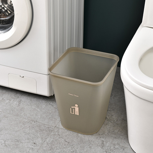 Trash can household creative sanitary canister without lid Nordic bedroom living room bathroom kitchen office hotel toilet