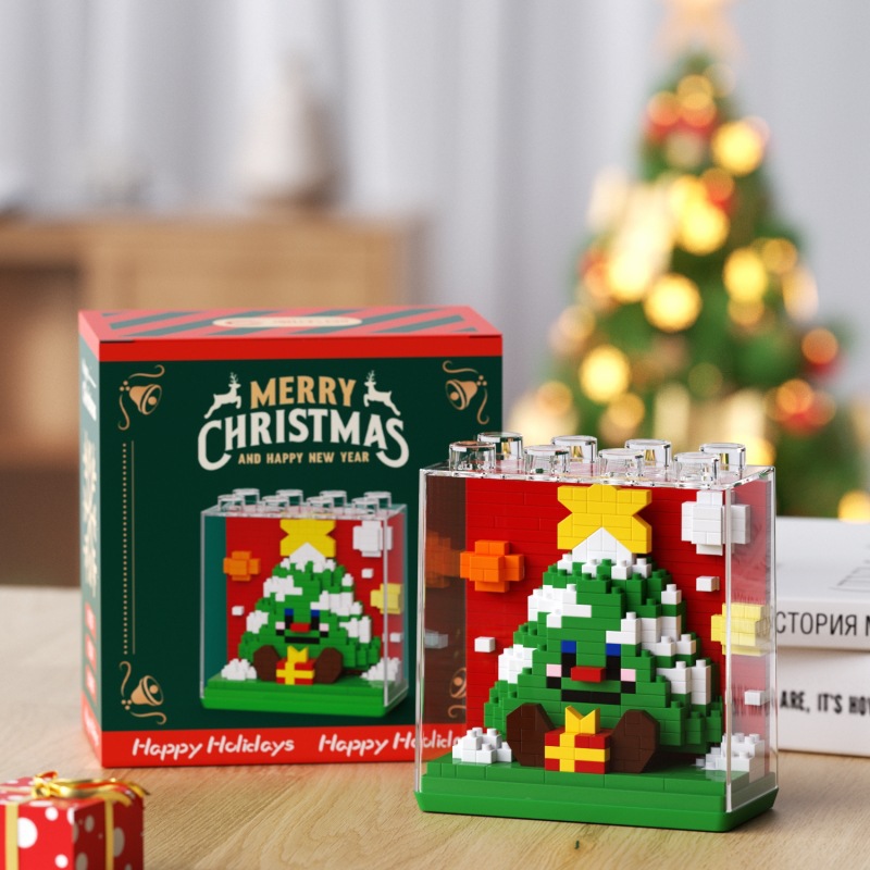 Chao Le Chuang 7255-7260 Santa Claus Gingerbread Man Montaje transfronterizo de bloques de construcción Juguetes para niños Regalos al por mayor