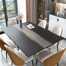 桌垫餐桌垫桌布免洗防油防水茶几轻奢感防烫皮革硅胶桌面台布
