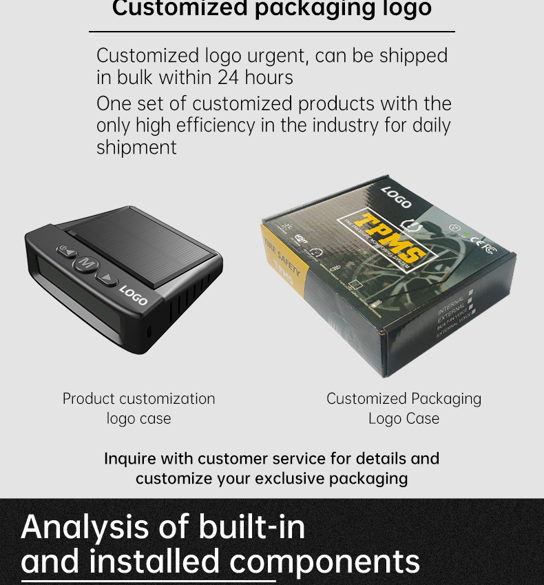 Car Tire Pressure Monitoring, Small Car Tire Pressure Monitor, Tpms, Tire Pressure Detection, Tire Pressure Sensor, Cross-Border E-Commerce