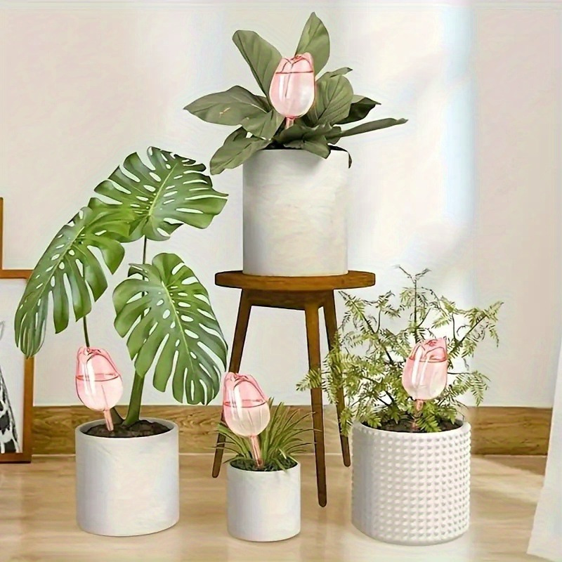 Nuevos productos transfronterizos, regador de flores de tulipanes de plástico, cultivo de flores, filtración de agua, riego por goteo, plantas verdes, plantas en macetas, regador de flores automático, jardinería
