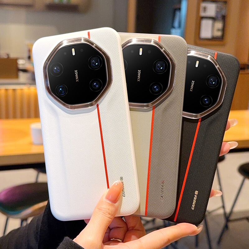 Suitable for Huawei Mate80Rs Porsche Mobile Phone Case New Huawei Mate70Rs Classy Leather Gold Armor Hard Case