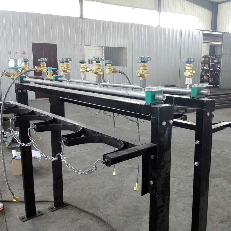 Газовый коллектор для кислорода, азота, аргона, водорода, углекислого газа, централизованный газовый коллектор для баллонов