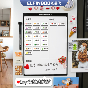 Easy Fly Refrigerator Stickers Message Board Small Rewritable Magnetic Stickers Notepad Personality Creative Whiteboard Post-it Notes Decorative Magnetic Suction